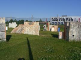Outdoor paintball arena in Germany