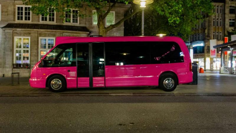 Hamburg Pink Party Bus Airport Transfer