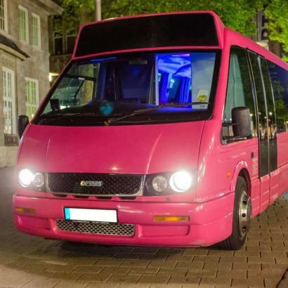 Hamburg Pink Party Bus 1 hour Tour