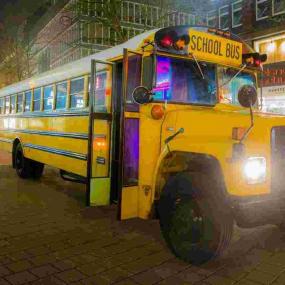 Hamburg American School Yellow Party Bus 1 Hour Tour